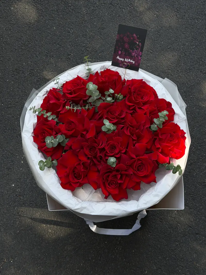 French Rose & Eucalyptus Bouquet