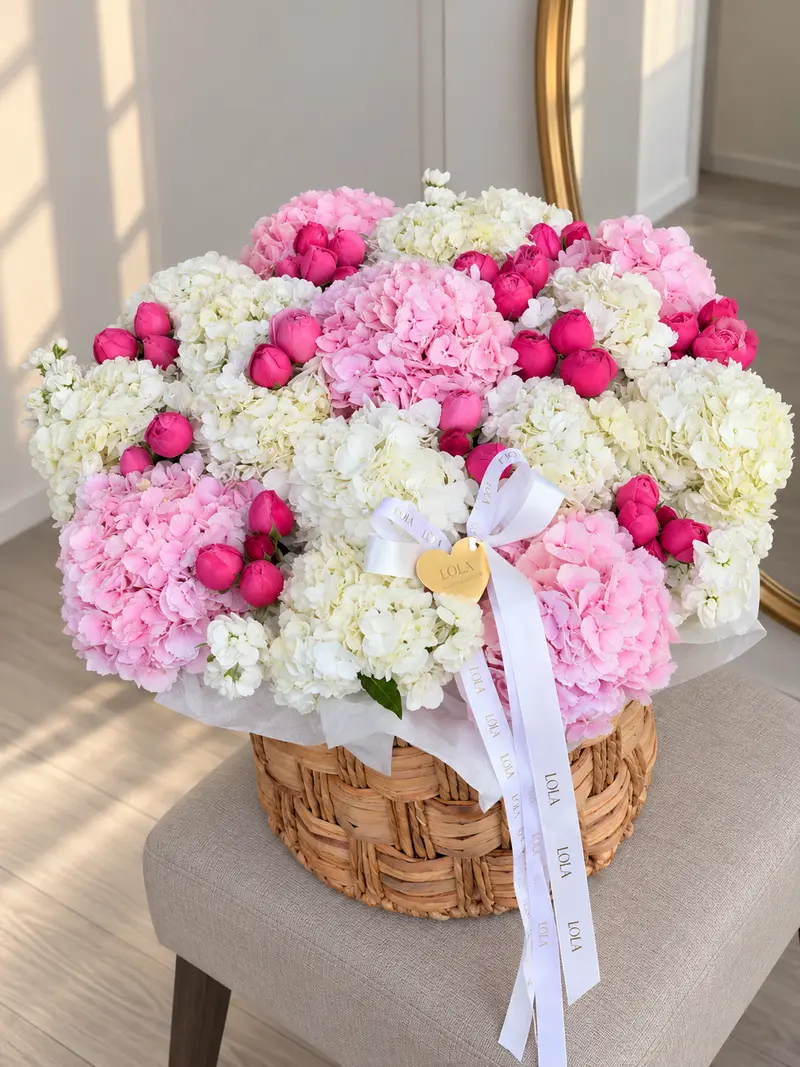 Hydrangea & Garden Rose Arrangement